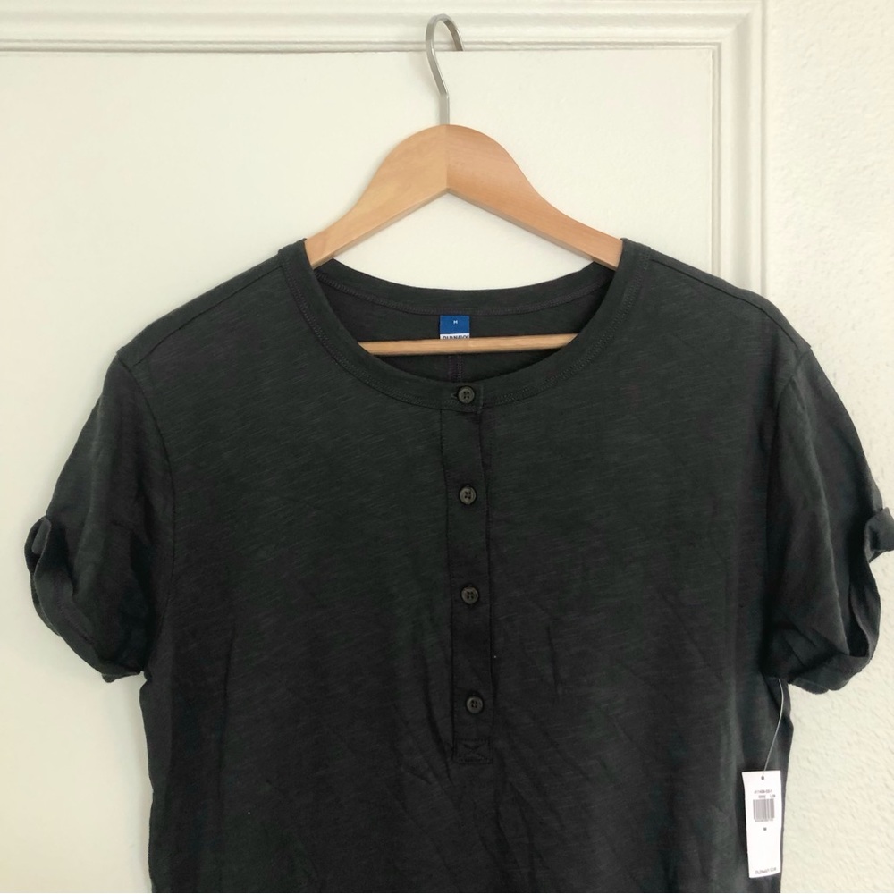 Henley T-Shirt Midi Dress